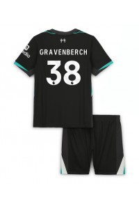 Fotbalové Dres Liverpool Ryan Gravenberch #38 Dětské Venkovní Oblečení 2024-25 Krátký Rukáv (+ trenýrky)